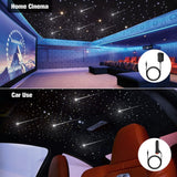 CHINLY Two-Color 1000pcs Twinkle Starlight Headliner Kit 1000 Piece Star Lights for Car,13.1ft Car Star Lights,APP RGBW Fiber Optic Lights Starlights Headliner Kit for Home Theater