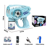 Automatic Gatling Bubble Gun,That Produces Thousands of Bubbles per Minute, Suitable for Children and Adults and Perfect for Indoor and Outdoor Birthday Parties for Girl Boy