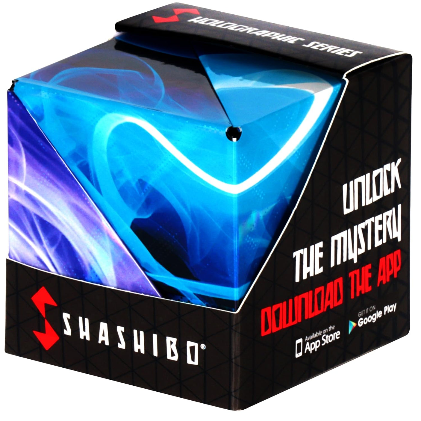 SHASHIBO Holographic Shape Shifting Box - STEM Magnetic Fidget Cube That Transforms Into Over 70 Shapes, Download Fun in Motion Toys Mobile App (Vapor)