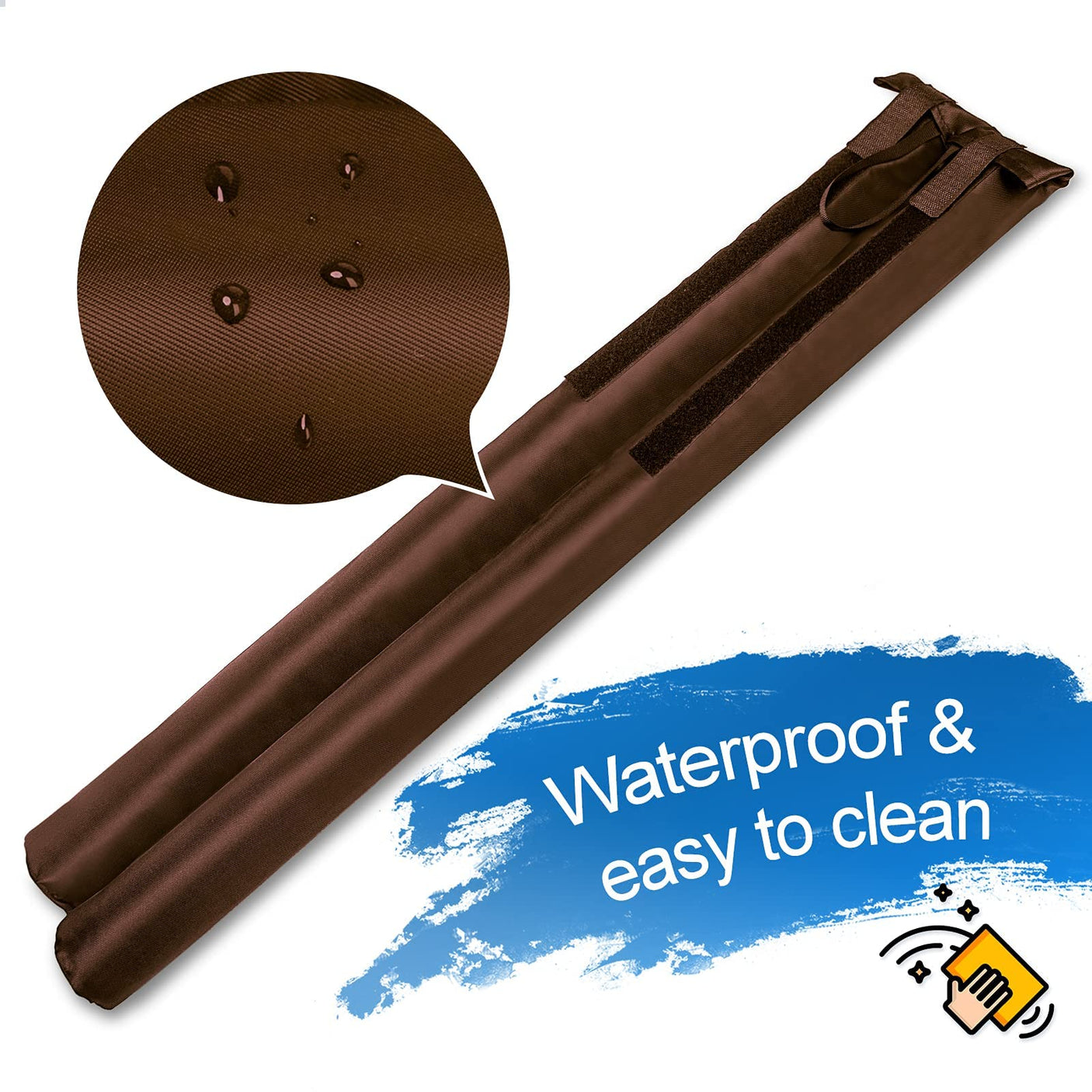 MAXTID Large Door Draft Stopper for Bottom of Doors 36” Under Door Draft Noise Blocker Black Gap Stoppers Door Draft Guard for Bottom of Doors Adjustable Door Seal Sweep Draft Home Essentials Gadgets