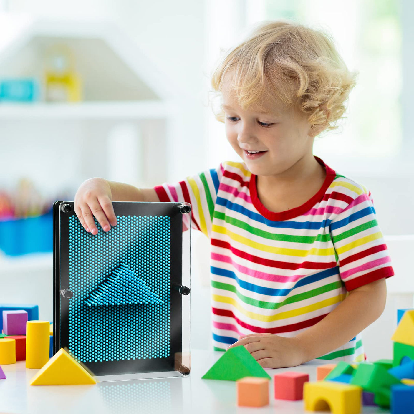 3D Pin Art Sensory Toys for Kids 5-7, Pin Art Board Impression Sensory Toys for Kids with Autism, Autism Gifts for Autistic Children Age 3, 4, 5, 6, 7, 8, 9, 10+ Years Old Boys Girls