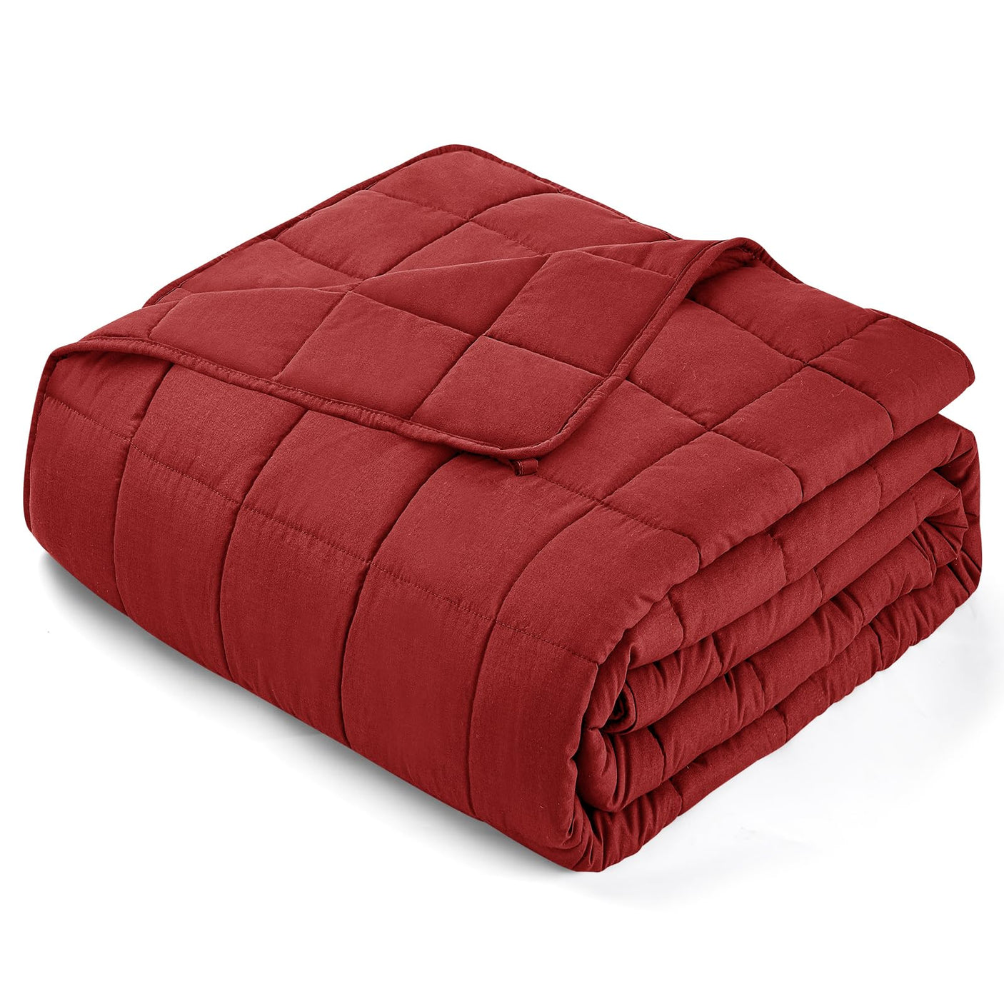 yescool Weighted Blanket for Adults (20 lbs, 60” x 80”, Blue) Cooling Heavy Blanket for Sleeping Perfect for 190-210 lbs, Queen Size Breathable Blanket with Premium Glass Bead, Machine Washable