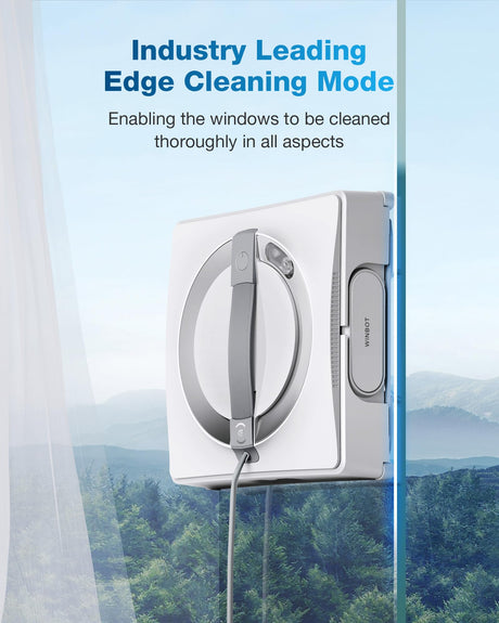 ECOVACS WINBOT W2 PRO Omni Portable Window Cleaning Robot with Multi-Functional Station, Charging While Working, Intelligent Cleaning with Triple Nozzle Water Sprayer, 12-Level Protection