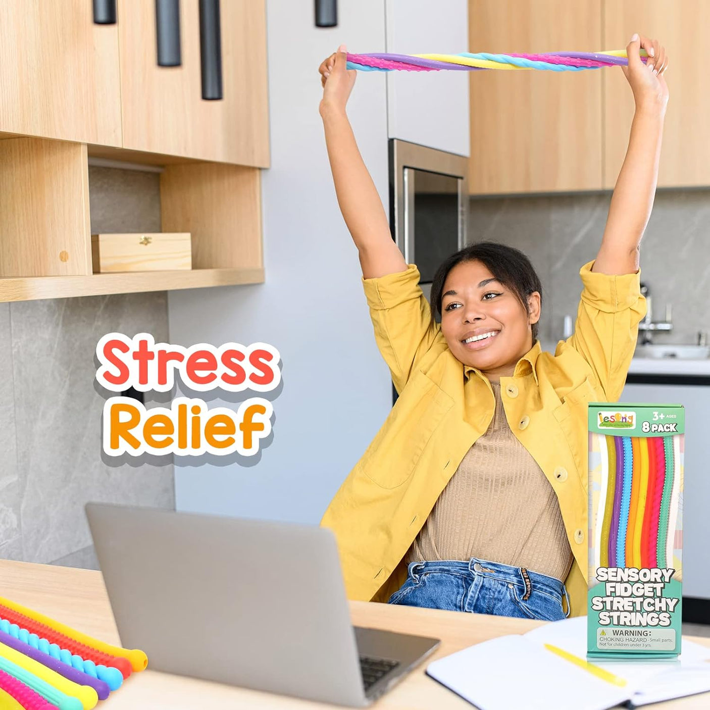 Sensory Autism Toys for Kids - Textured Stretchy Sensory Fidget Toys for Stress Anxiety - Sensory Toys Special Needs for Autistic Autism Children Toddlers Boys Girls, Treasure Box Classroom & Travel