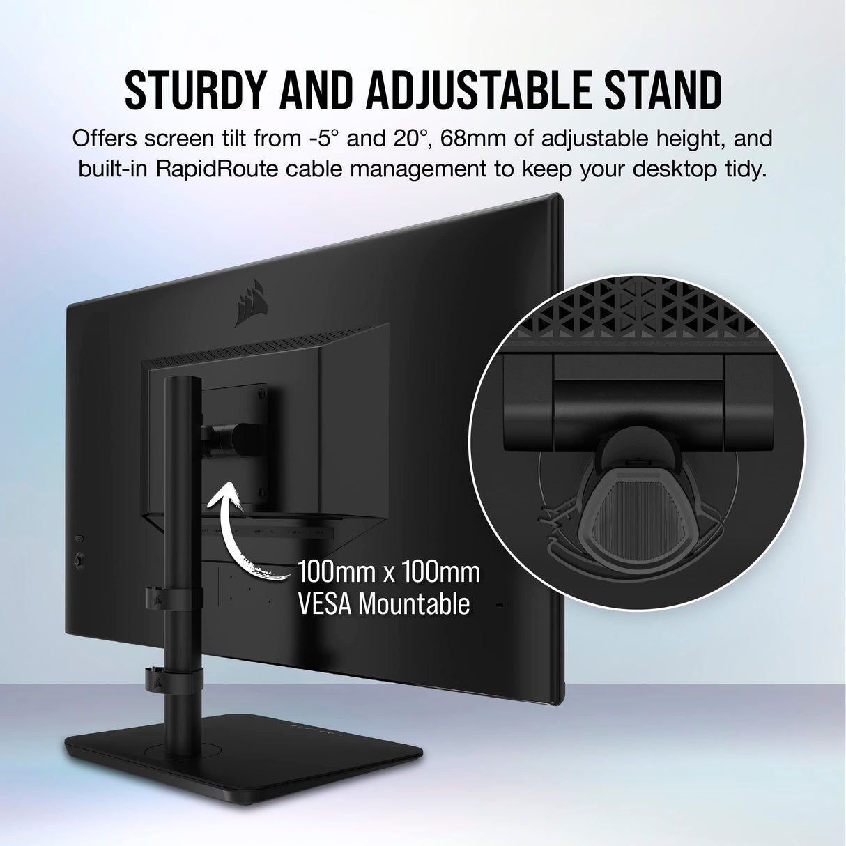 Corsair 45-Inch 240Hz OLED Gaming Monitor - 3440x1440, 0.03ms Response, G-SYNC/FreeSync Compatible