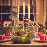20 Pcs Floating Candles with Wand, Hanging Candles with Timer, Magic Deco Candles Flickering Warm Light, Flameless Taper Candles with Wand Remote, LED Candlesticks for Birthday Halloween Party Decor