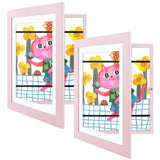 Golden State Art, 10x12.5 Kids Art Frames, Front-Opening Picture Frame Great for Kids Drawings, Artworks, Children Art Projects, Schoolwork, Home or Office (Walnut Set of 2)