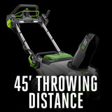 EGO POWER+ 24" Electric Snow Blower, Cordless Self-Propelled 2-Stage, Includes (2) 56 V 7.5Ah Batteries and Dual Port Charger - SNT2405
