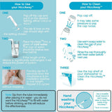 HiccAway Hiccup Straw - Stops Hiccups Naturally & Fast - As Seen On Shark Tank - Clinically Proven Relief for All Ages, Children & Adults - Safe, Lightweight, & Reusable (HiccAway Blue) 1 Pack