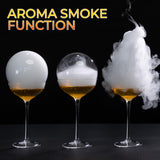 Cocktail Bubble Smoke Gun with 5 Flavour Aroma Pods and Edible Bubbles, Electric Bubble Smoke Machine, Food Drink Decor Perfect for Bar, Party and Home, Gift for Engagement & Birthday