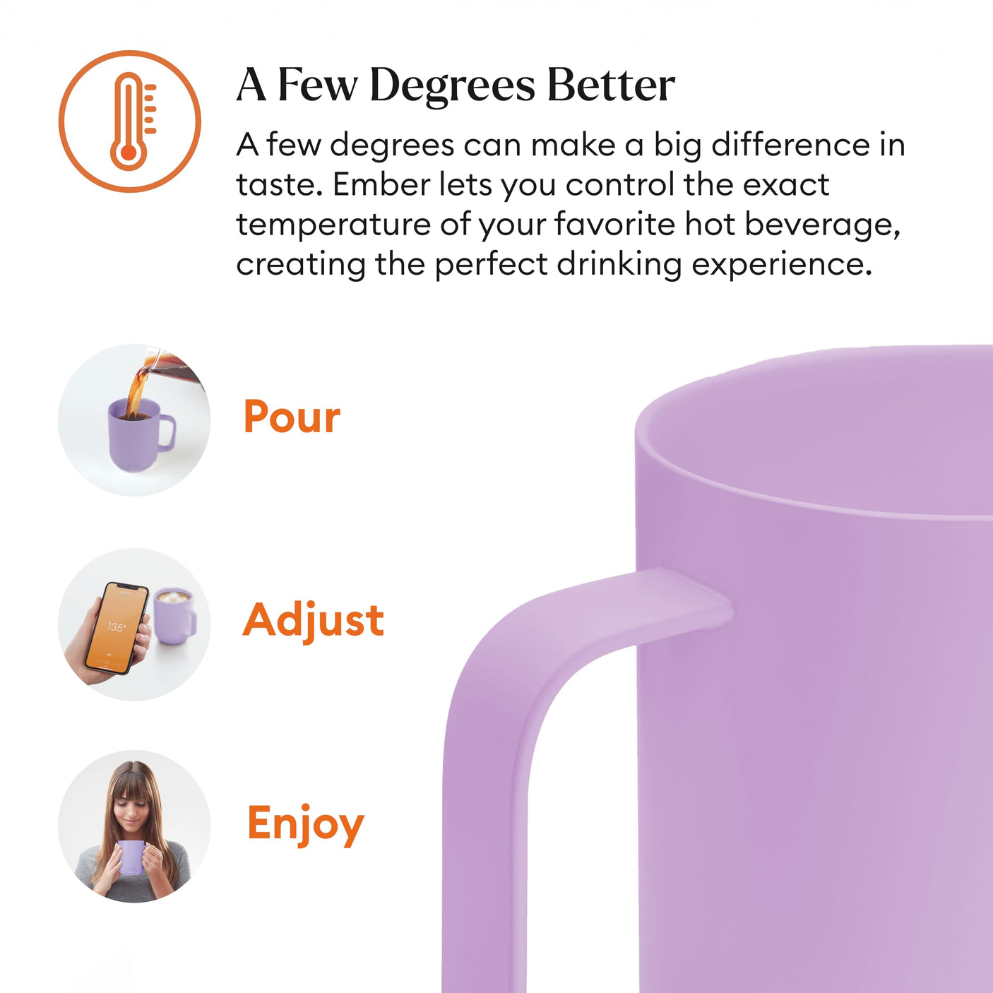 Ember Temperature Control Smart Mug 2, 14 Oz, App-Controlled Heated Coffee Mug with 80 Min Battery Life and Improved Design, White