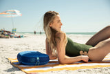 Ballast Beach Pillow – Comfy, Durable & Compact, Stays Put on Windy Beaches with Patented Sand Pouch, Inflatable Pillow for Beaches, Pools, Camping, Festivals and Travel (Island Paradise)
