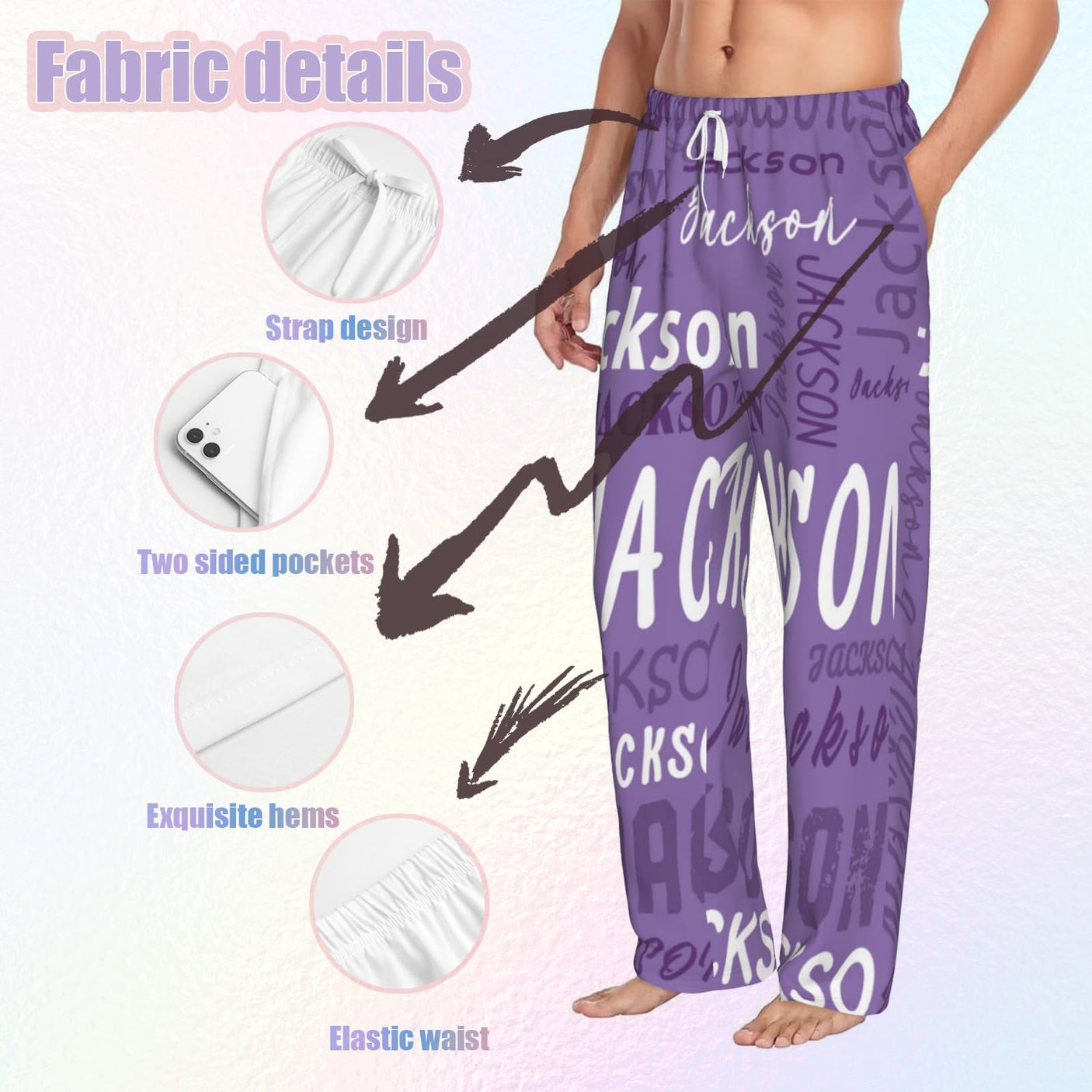 Custom Pajamas Pants Plaid Personalized Funny PJ Pant Design with Face Pajama for Men Women Dog Pet