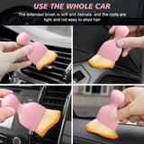 Ouzorp Car Interior Dust Brush, Car Detailing Brush, Soft Bristles Detailing Brush Dusting Tool for Automotive Dashboard, Air Conditioner Vents, Leather, Computer,Scratch Free