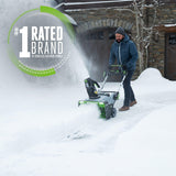 EGO POWER+ 24" Electric Snow Blower, Cordless Self-Propelled 2-Stage, Includes (2) 56 V 7.5Ah Batteries and Dual Port Charger - SNT2405