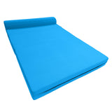 D&D Futon Furniture Sleeper Chair Folding Bed, Studio Sofa Guest Folded Mattress, High Density Foam (70 x 24 x 6, Navy Blue)