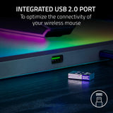 Razer Firefly V2 Pro Fully Illuminated RGB Gaming Mouse Mat: Backlit Design - 15 Zone Chroma Lighting - USB 2.0 Port - Detachable USB Type C Cable - Micro Textured Surface - Anti Slip Base
