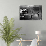 Success Tree Inspirational Quote Canvas Wall Art Motivational Motto Painting Inspiring Entrepreneur Posters Prints Artwork Decor Framed for Home Office Classroom Ready to Hang - 12" Wx18 H
