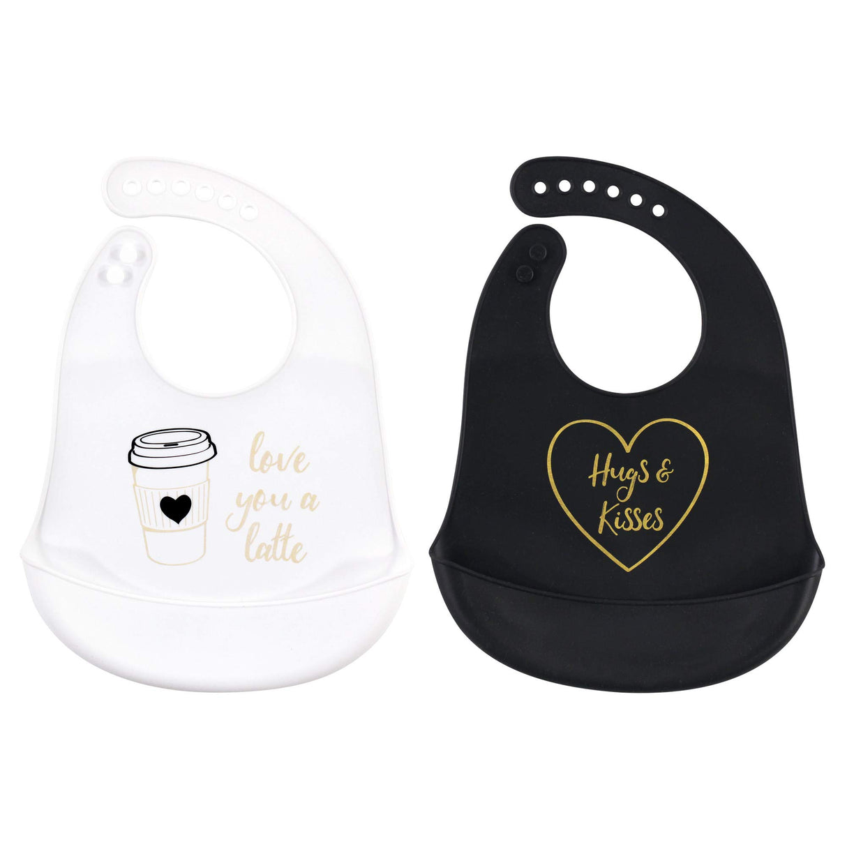 Hudson Baby Unisex Baby Silicone Bibs, Perfect Gentlemen, One Size