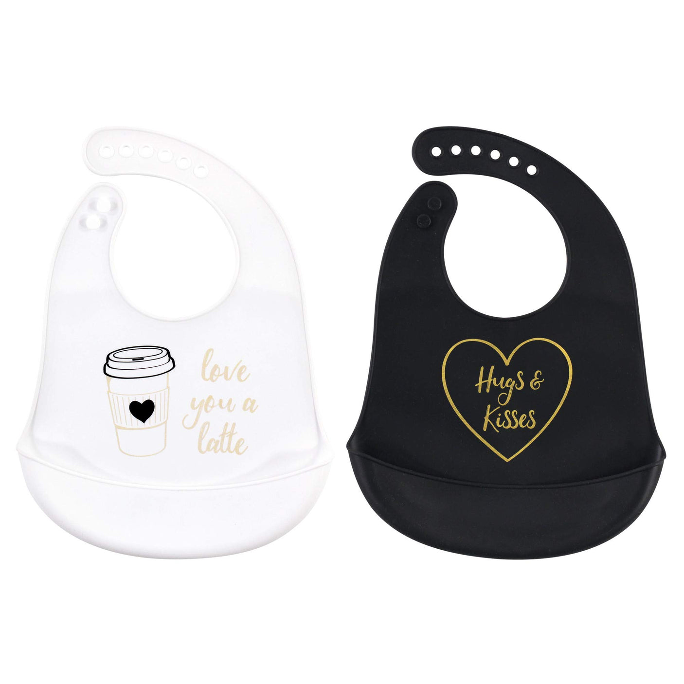 Hudson Baby Unisex Baby Silicone Bibs, Perfect Gentlemen, One Size