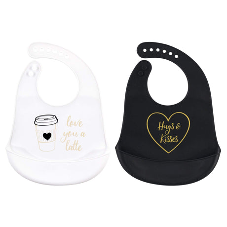 Hudson Baby Unisex Baby Silicone Bibs, Perfect Gentlemen, One Size