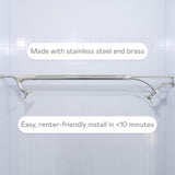 BOONA - The Original Tandem Shower | As Seen On Shark Tank | Double Shower Head for Couples, High Pressure Dual Shower Heads (One Showerhead, Midnight Black)