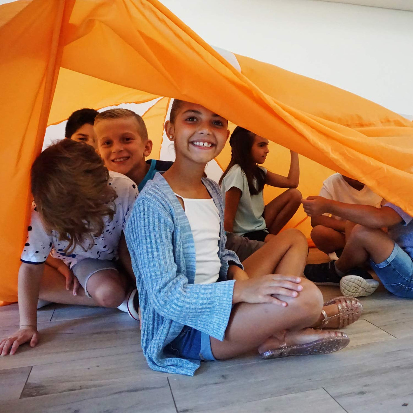 The Original Patented AirFort - Build A Fort in 30 Seconds, Inflatable Fort for Kids, Play Tent for 3-14 Years, A Playhouse Where Imagination Runs Wild, Fan not Included (Starry Night)