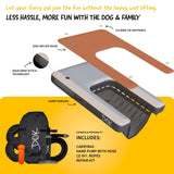 DOK Dog-DOK Inflatable Dock Platform: Safe & Easy Water Access for Dogs Up to 230 lbs; Floating Non-Slip EVA Foam with Dog Boat Ramp for Pool, Dock, & Lake | Military Grade & High Visibility