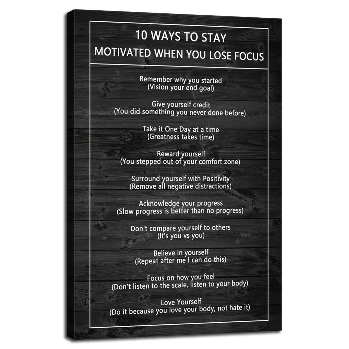 Inspirational Office Wall Decor Motivational Discipline Noun Canvas Wall Art Posters Prints Entrepreneur Quote Wall Picture Paintings Artwork Home Bedroom Framed Ready to Hang[12''W X 18''H]