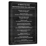 Inspirational Office Wall Decor Motivational Discipline Noun Canvas Wall Art Posters Prints Entrepreneur Quote Wall Picture Paintings Artwork Home Bedroom Framed Ready to Hang[12''W X 18''H]
