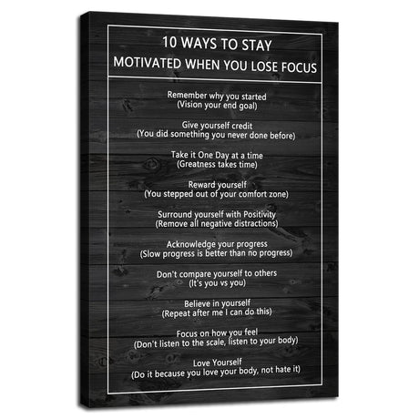 Inspirational Office Wall Decor Motivational Discipline Noun Canvas Wall Art Posters Prints Entrepreneur Quote Wall Picture Paintings Artwork Home Bedroom Framed Ready to Hang[12''W X 18''H]