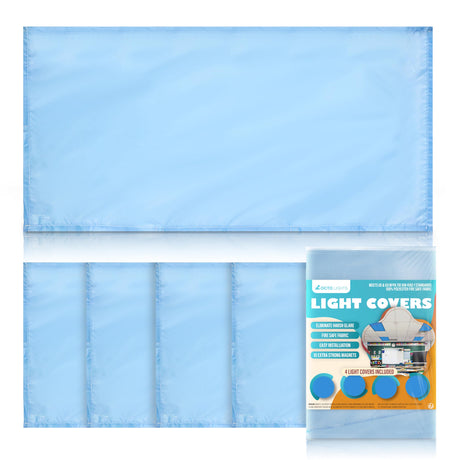 Magnetic Fluorescent Light Covers for Ceiling Lights - Astronomy Cover for Fluorescent & LED Fixture - Must Haves for Teacher Supplies - Classroom, Home, Office Decor - Shield Overhead Lighting