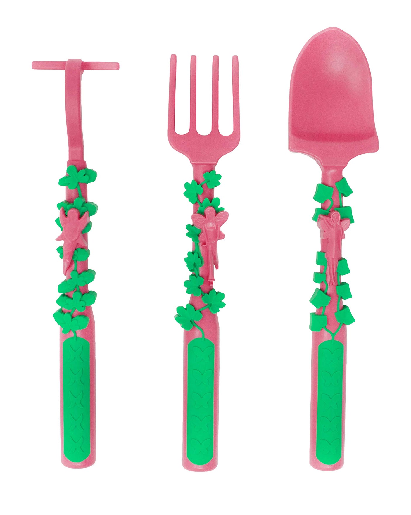 Constructive Eating Plate and Utensils Set - USA-Made Toddler Dinnerware with Divided Plates (Dinosaur)