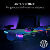 Razer Firefly V2 Pro Fully Illuminated RGB Gaming Mouse Mat: Backlit Design - 15 Zone Chroma Lighting - USB 2.0 Port - Detachable USB Type C Cable - Micro Textured Surface - Anti Slip Base