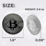 Collector's Edition Bitcoin Coin - Commemorative Cryptocurrency Collectible in Protective Acrylic Display Case - Perfect for Crypto Enthusiasts, Coin Collectors, and Gifts