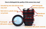Camera Lens Coffee Mug, Fun Photo Stainless Steel Lens Mug Thermos Great Gifts for Photographers,Home Supplies,Friends,School Rewards