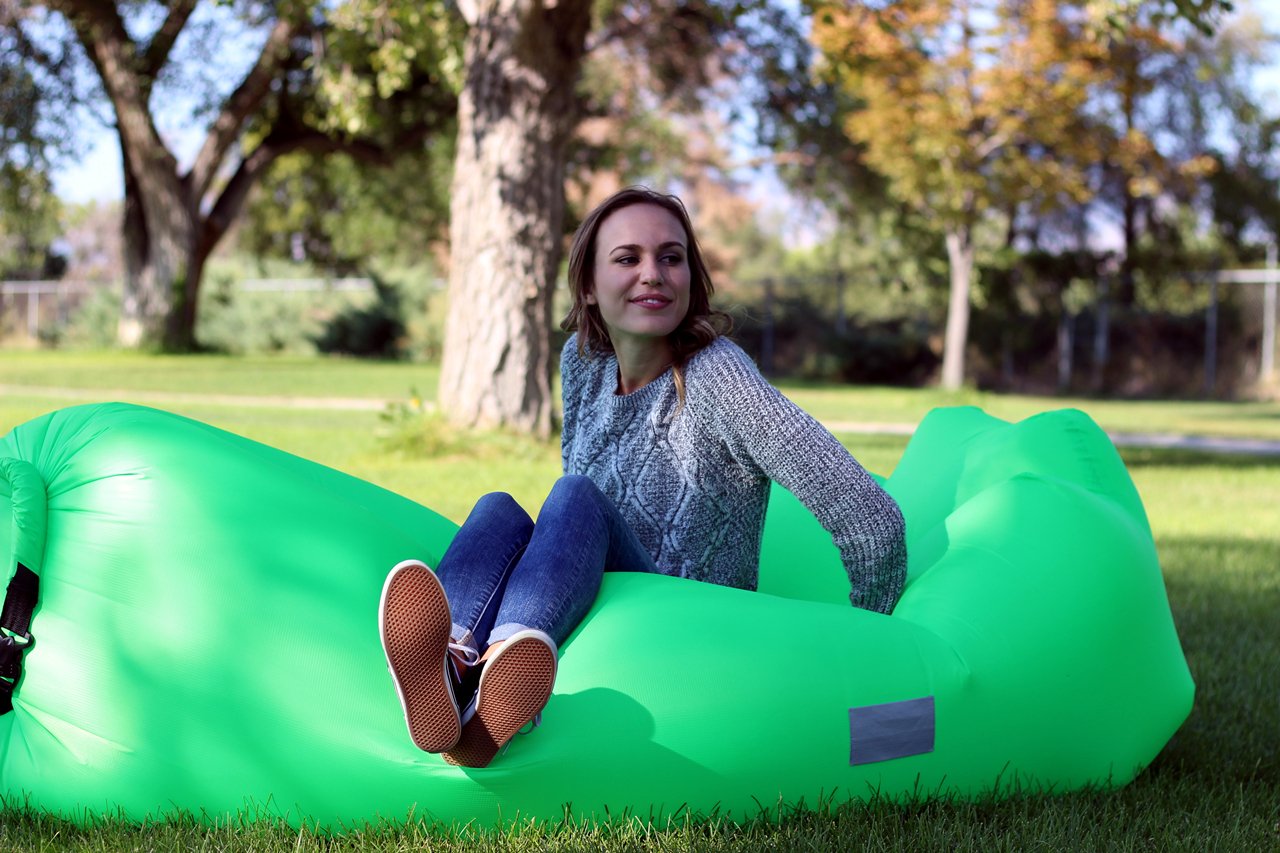WEKAPO Inflatable Lounger Air Sofa Hammock-Portable,Water Proof& Anti-Air Leaking Design-Ideal Couch for Backyard Beach Traveling Camping Picnics & Music Festivals