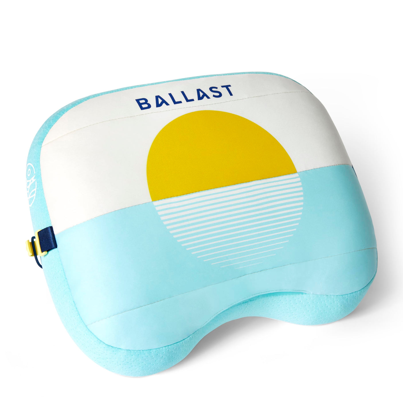 Ballast Beach Pillow – Comfy, Durable & Compact, Stays Put on Windy Beaches with Patented Sand Pouch, Inflatable Pillow for Beaches, Pools, Camping, Festivals and Travel (Island Paradise)