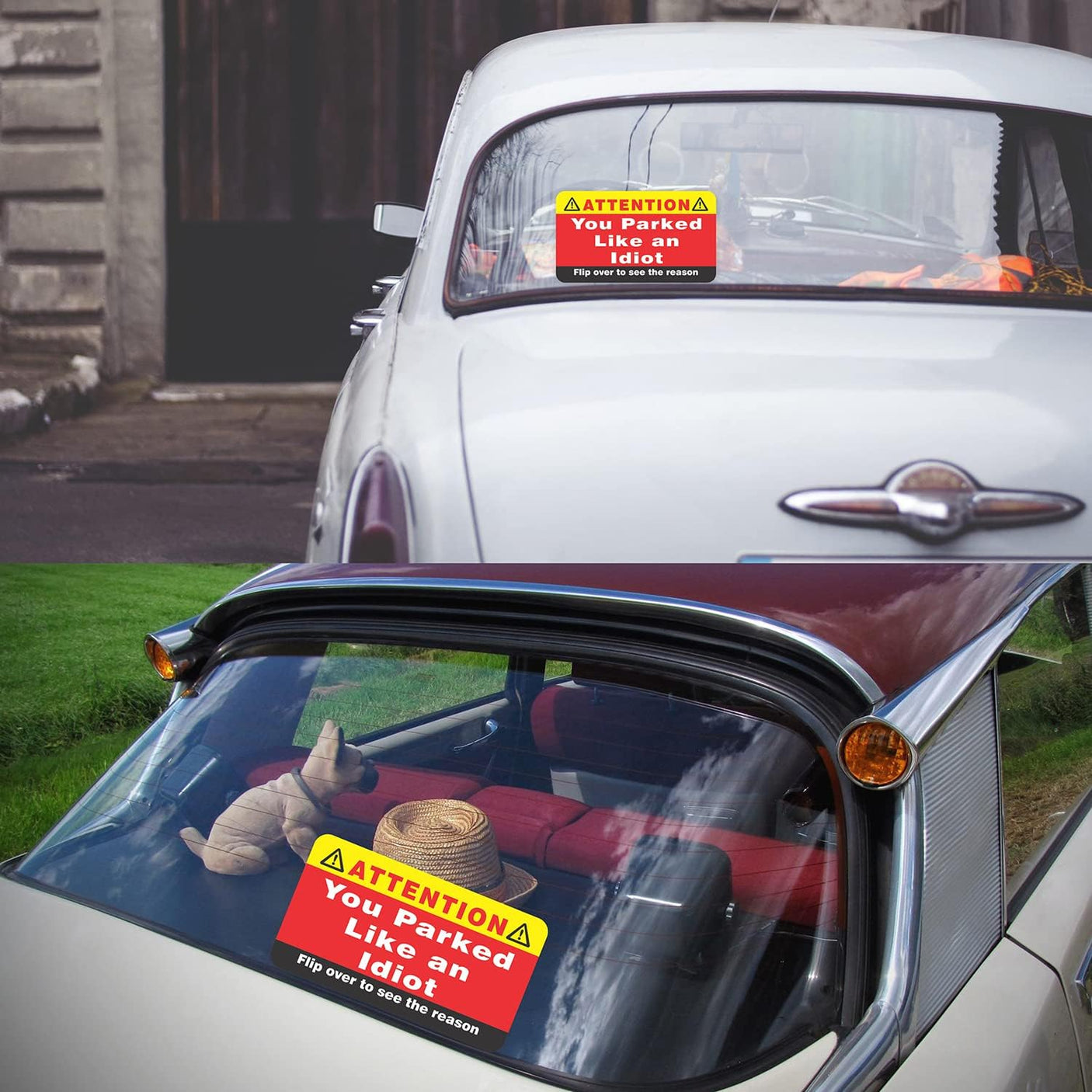 PARTH iMPEX You Parked Like an Idiot Business Cards (Pack of 100) Bad Parking Cards 3.5"x2" Multi Reasons Violation stocking stuffers for adults