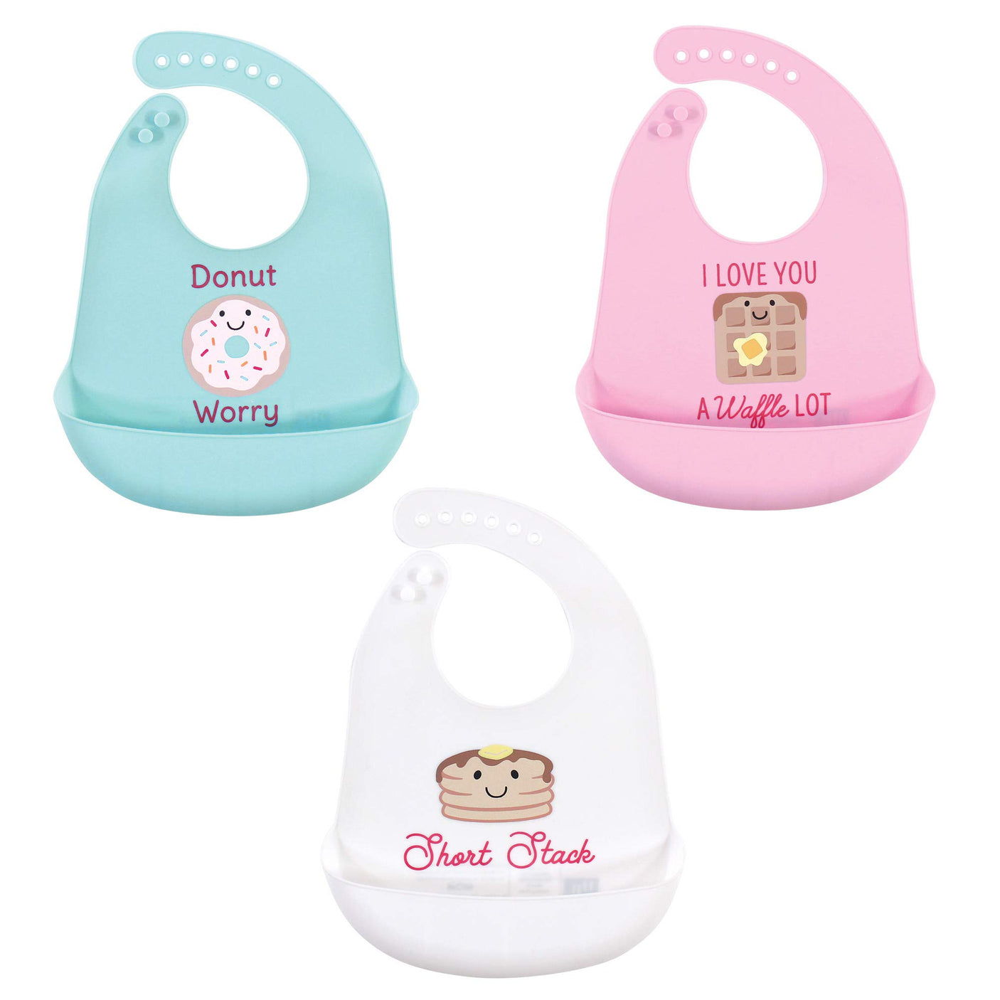 Hudson Baby Unisex Baby Silicone Bibs, Perfect Gentlemen, One Size