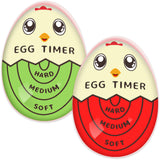 Lasubst Egg Timer That Goes in Water for Soft Medium Hard Boiled Eggs, 1 Red 1 Color