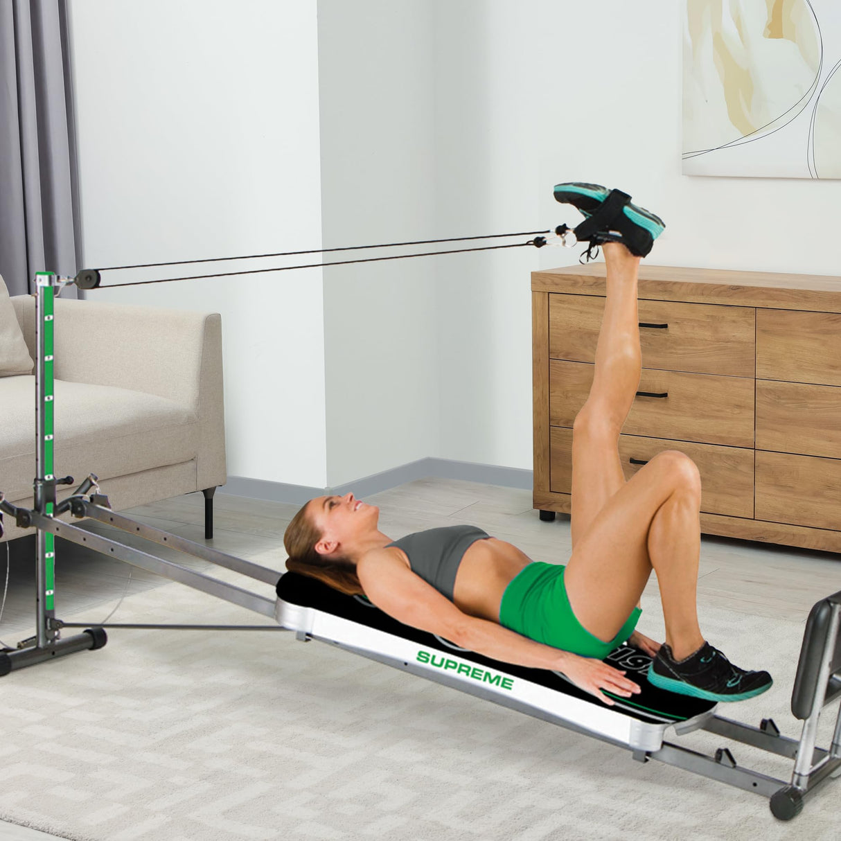 Total Gym APEX Versatile Indoor Home Gym Workout Total Body Strength Training Fitness Equipment