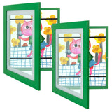 Golden State Art, 10x12.5 Kids Art Frames, Front-Opening Picture Frame Great for Kids Drawings, Artworks, Children Art Projects, Schoolwork, Home or Office (Walnut Set of 2)