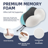 Travel Pillow with Extra Large Hood for Airplane Long Flights Privacy and Comfort Memory Foam with Velvet Cover for Road Trip Head&Neck Support for Plane Office Cars Sleeping & Rest (Pink)
