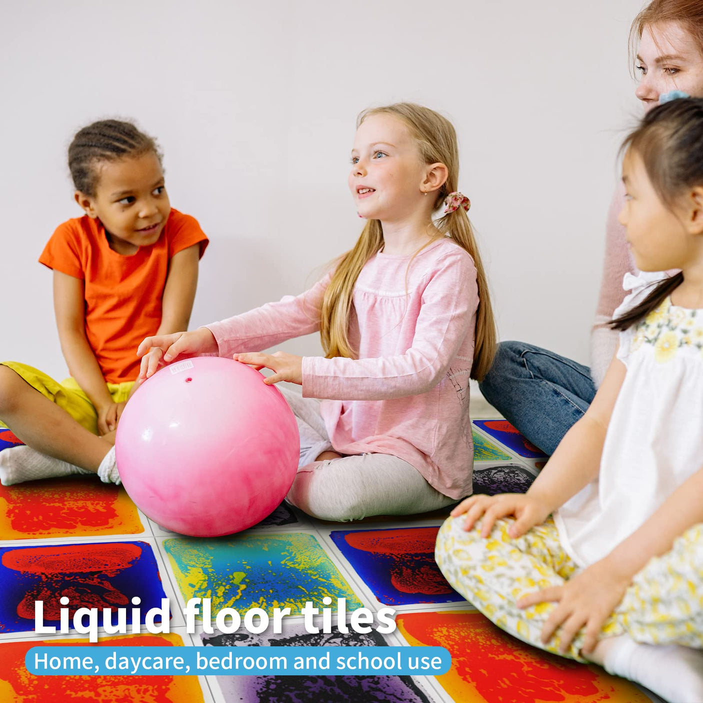Art3d Liquid Fusion Activity Play Centers for Children, Toddler, Teens, 12" X 12" Pack of 9 Tiles