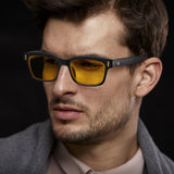 CARFIA Night Vision Glasses Driving for Men Women Anti-glare,Safety HD Yellow Lens Fishing Golf Narrow Face Glasses