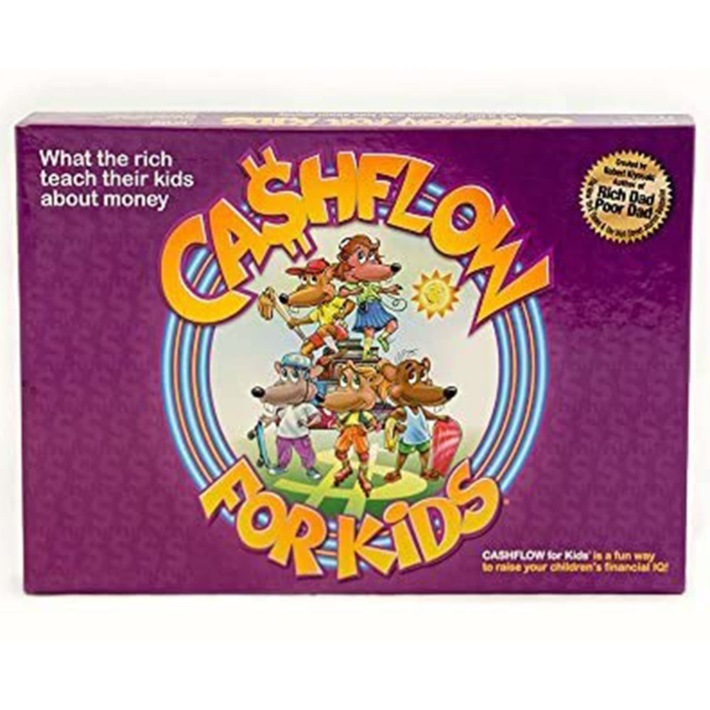 Rich Dad Cashflow Board Game for Kids, Children's Edition, Up to 6 Players, Ages 6+ - Fun and Educational Learning Games for Boys, Girls, and Family
