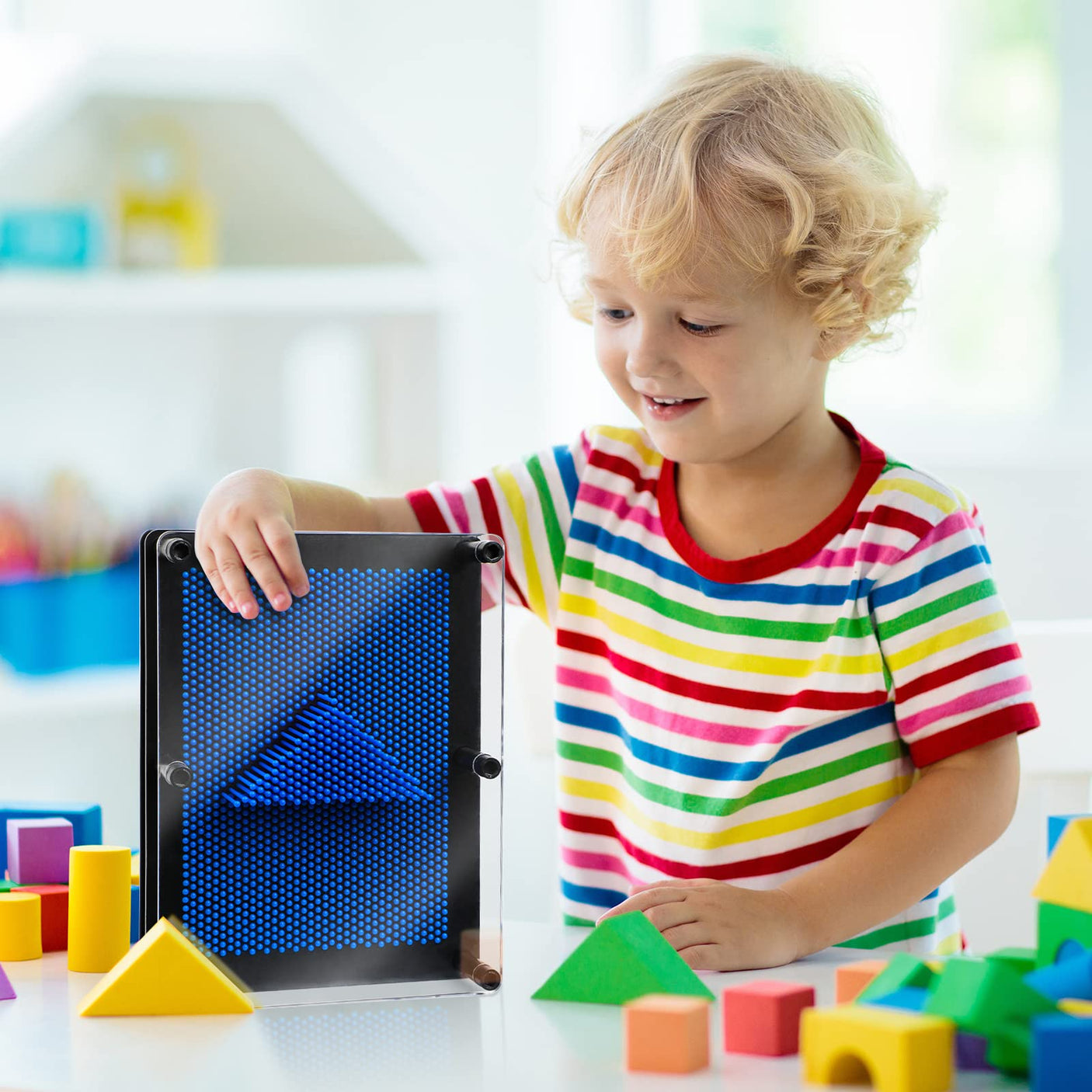 3D Pin Art Sensory Toys for Kids 5-7, Pin Art Board Impression Sensory Toys for Kids with Autism, Autism Gifts for Autistic Children Age 3, 4, 5, 6, 7, 8, 9, 10+ Years Old Boys Girls