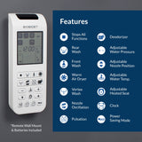 Bio Bidet BB2000 Bliss Electric Bidet Toilet Seat, Warm Water with Air Dryer, Heated Seat with Sensor and Slow Close Lid, Night Light, Remote Control, Elongated, White