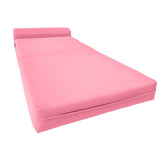 D&D Futon Furniture Sleeper Chair Folding Bed, Studio Sofa Guest Folded Mattress, High Density Foam (70 x 24 x 6, Navy Blue)